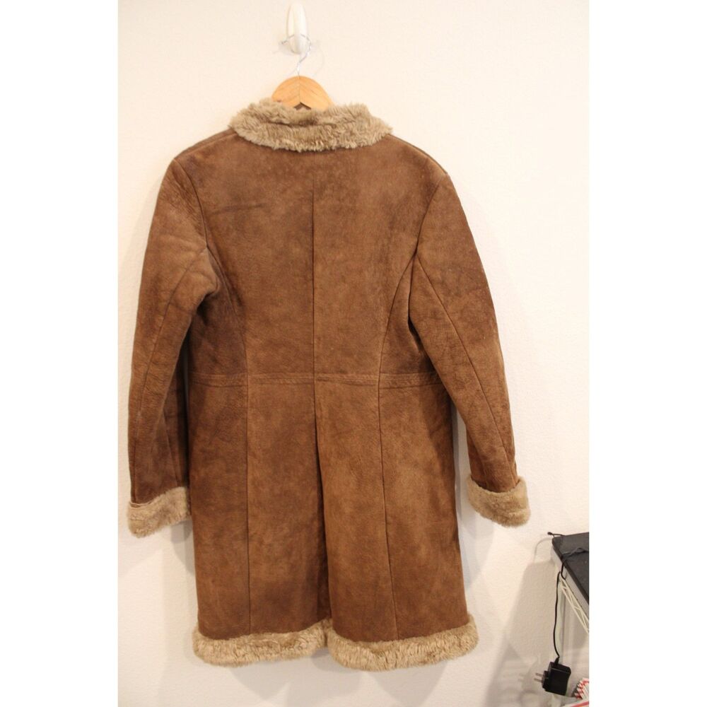 Vintage Guess leather Penny Lane style jacket size small with faux fur lining - Picture 6 of 12